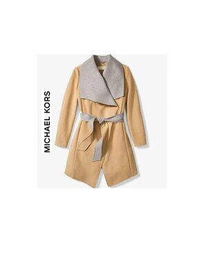 MICHAEL KORS DOUBLE FACE WOOL CARDIGAN JACKET sz M